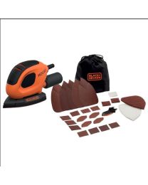 BLACK&DECKER BEW230BCA-QS PONCEUSE DE DETAIL MOUSE 55W + TASSE + 10 ACCESSOIRES