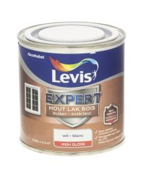 LEVIS EXPERT HOUT LAK BUITEN HIGH GLOSS WIT 250ML