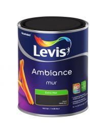 LEVIS AMBIANCE MUURVERF BINNEN EXTRA MAT ZWART 1L