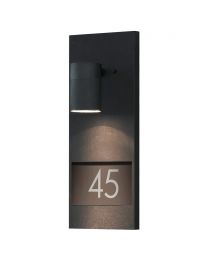 MODENA 230V APPLIQUE MURALE DOWNSPOT FLUSH 41CM, INCL. NR DE MAISON, MAX. 3 CIFFRES, GU10, MAX 35W
