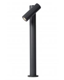LUCIDE TATUM - SOKKELLAMP BUITEN - LED - 1X5W 3000K - IP65 - ANTRACIET