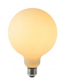 LUCIDE G125 - FILAMENT LAMP - DIA 12,5CM - LED DIMBAAR - E27 - 1X5W 2700K - OPAAL